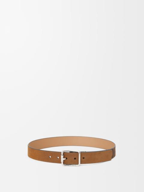 Loewe Double Roller Curve belt in pressed suede