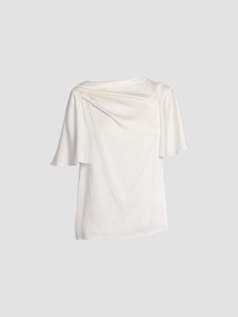 Erdem DRAPED SHORT SLEEVE TOP