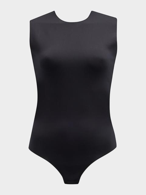 commando Seamless Mock-Neck Thong Bodysuit
