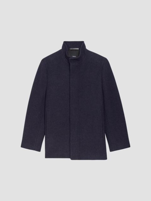 Theory Men's Clarence Melton Virgin Wool-Blend Coat - Phantom Melange