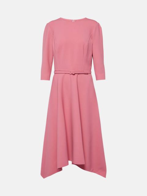 Wool-blend midi dress