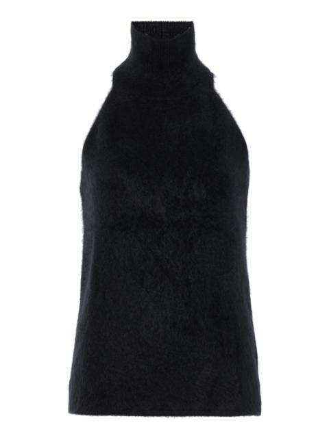 LISA YANG Leya Brushed-Cashmere Top black