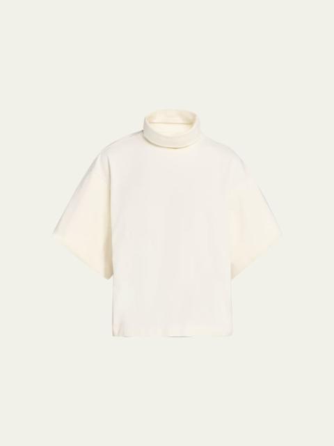RÙADH Orbital Mock-Neck Short-Sleeve T-Shirt