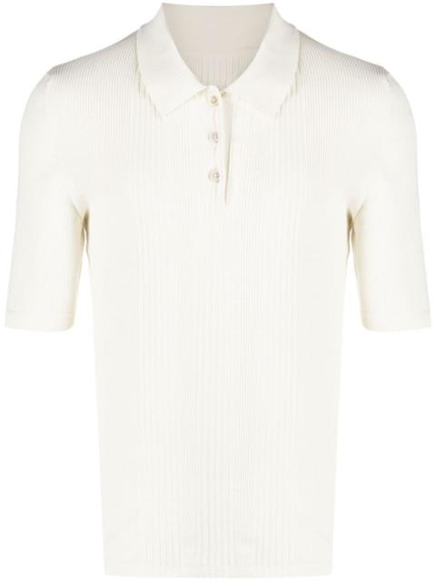 Maison Margiela ribbed short-sleeved polo shirt