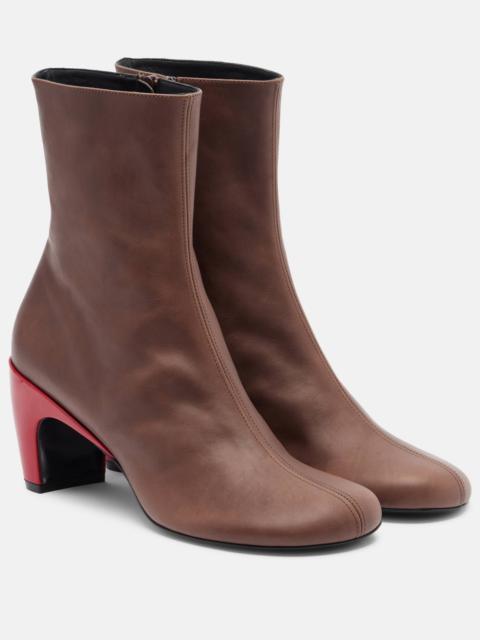 Dries Van Noten 65 leather ankle boots