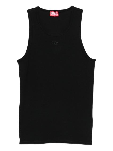 Diesel logo-embroidered tank top