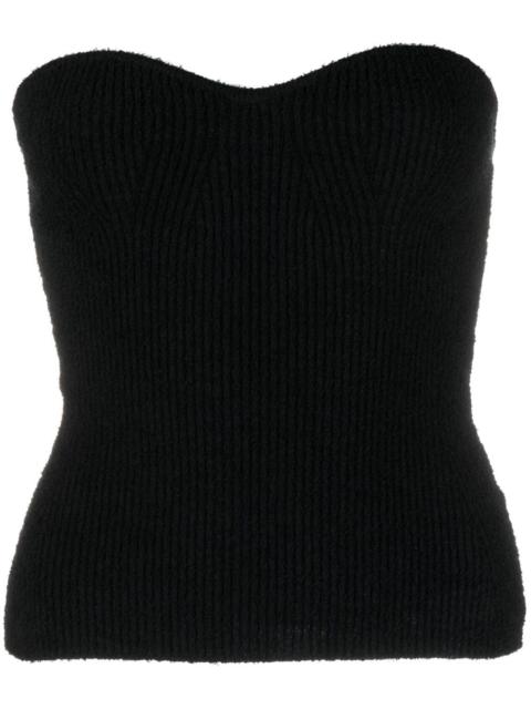 WARDROBE.NYC ribbed-knit bandeau top