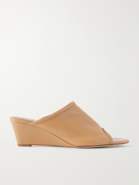 Aeyde Suzanne Leather-trimmed Mesh Sandals