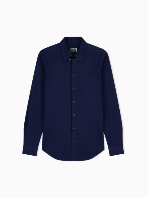 GIORGIO ARMANI Icon slim-fit, cotton jersey shirt