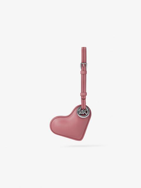 MICHAEL KORS Puffy Heart Leather Bag Charm