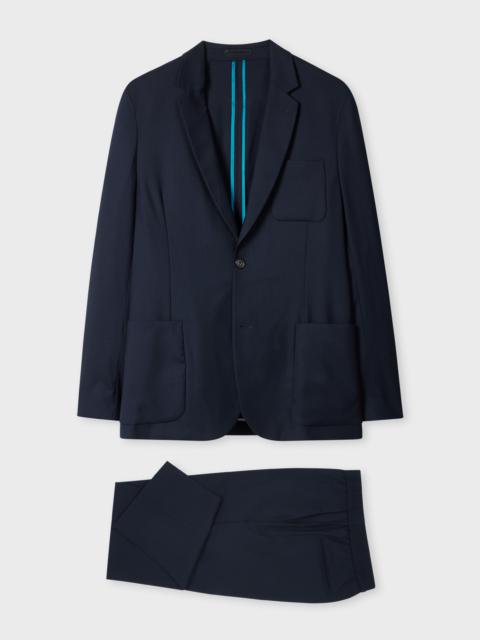 A Suit To Travel In - Navy Wool Unlined Suit