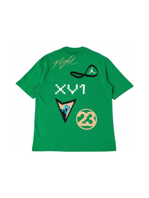 Jordan Nike Jordan XVI Flight Heritage Tee Lucky Green/Phantom/Black