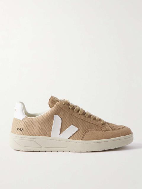 V-12 Faux Leather and Vegan Suede-Trimmed Alveomesh Sneakers