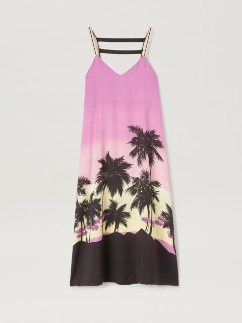 Palm Angels Pink Sunset Straps Midi Dress