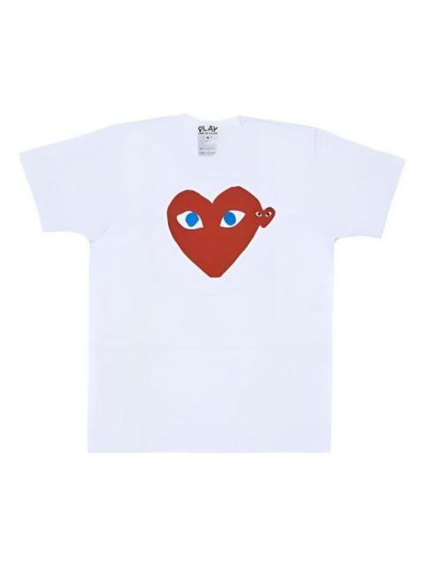 Comme des Garçons PLAY COMME des GARCONS PLAY SS25 Blue Eyes Red Heart T-Shirt 'White' AX-T086-051-1
