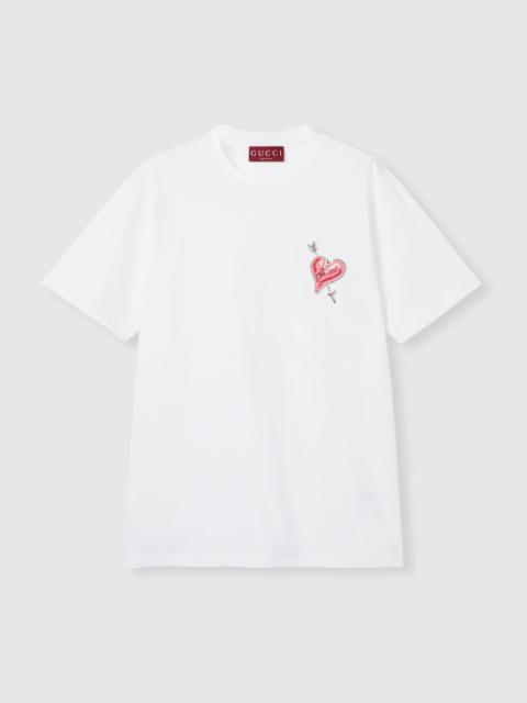 GUCCI Cotton jersey T-shirt with patch