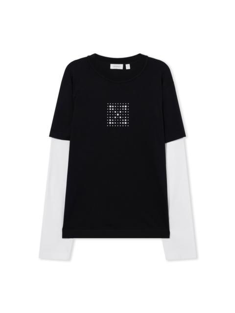 Off-White Dotted Arrow Double Sleeve Regular Long Sleeve T-Shirt