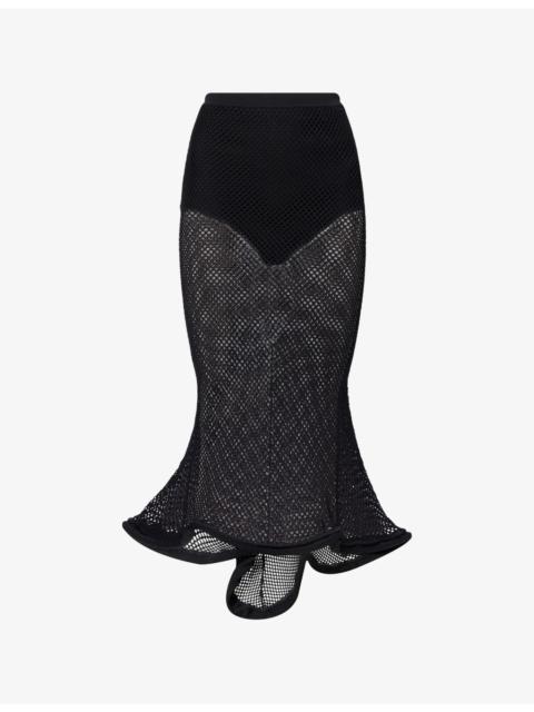 Givenchy Sculptural Mesh Maxi Skirt