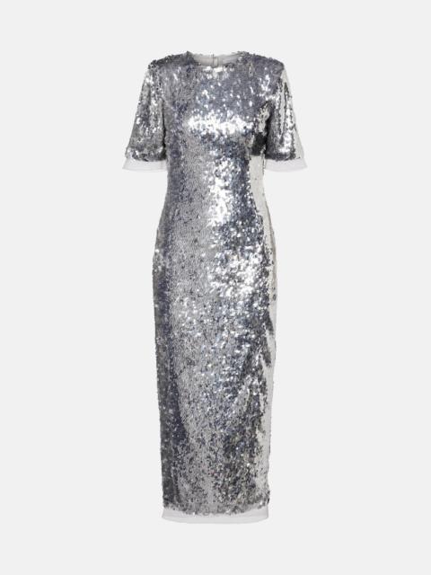 RACHEL GILBERT Embellished midi dress