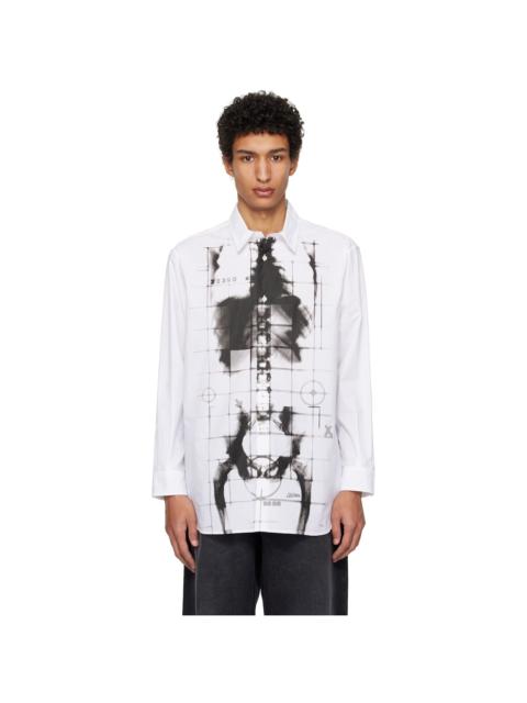 Jean Paul Gaultier White Printed 'The Squeletor' Shirt