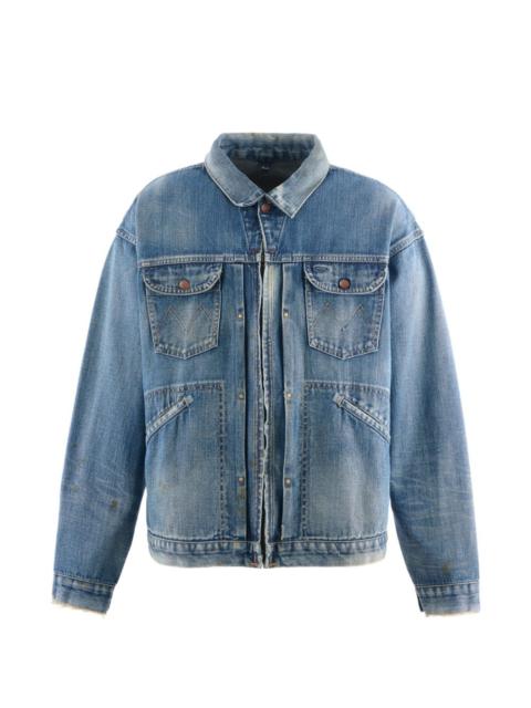 SAINT M×××××× elasticated denim jacket