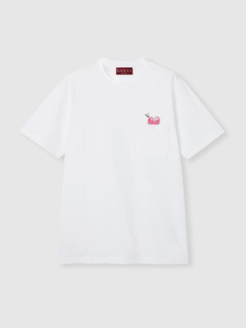 GUCCI Cotton jersey T-shirt with print