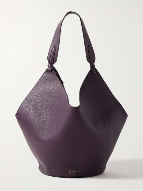 Lotus medium textured-leather tote