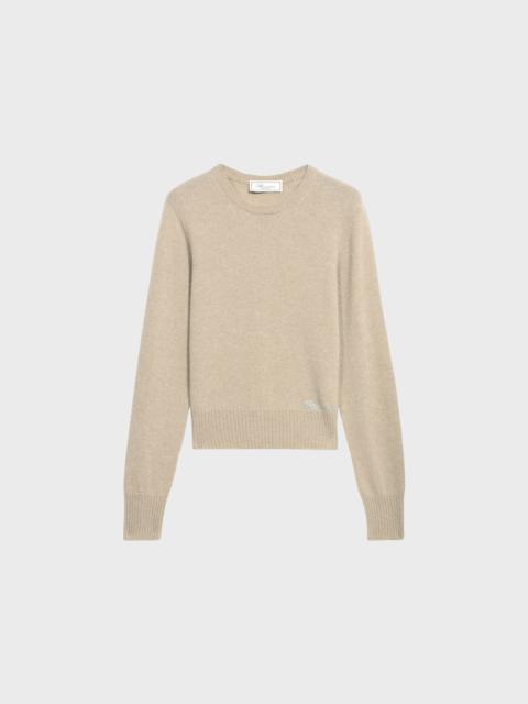 CASHMERE JUMPER WITH RHINESTONE EMBROIDERY