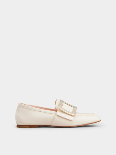 Roger Vivier Soft Metal Buckle Loafers in Leather