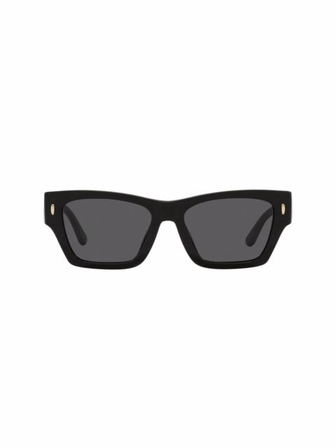 TORY BURCH logo-plaque square-frame sunglasses