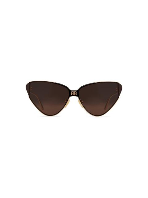 Shield 2.0 Cat Sunglasses  in Gold