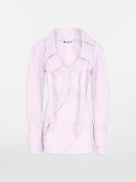 THE ATTICO WHITE AND PINK MINI DRESS