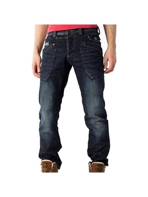 Other Designers PME Legend Aviator Straight Leg Jeans Low Rise Ankle Classic Denim Blue 34x32 pdalla REVERSIBLE