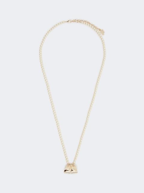 WEEKEND Max Mara PASTICCINOC3 Necklace with beads and Pasticcino Bag pendant - GOLD