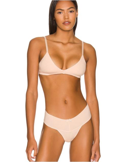 eberjey Pima Stretch Cotton V Bralette