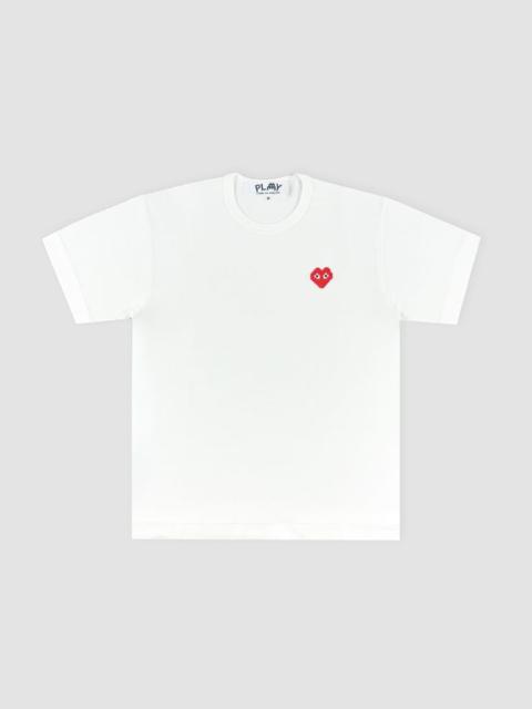 Comme des Garçons PLAY Red Heart embroidered T-shirt