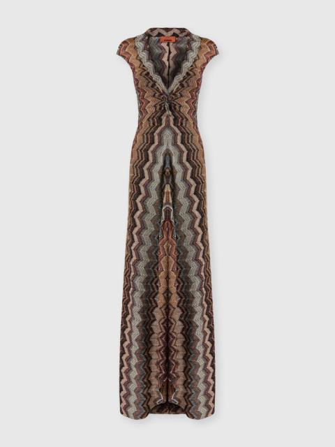 Missoni Long dress with knotted neckline