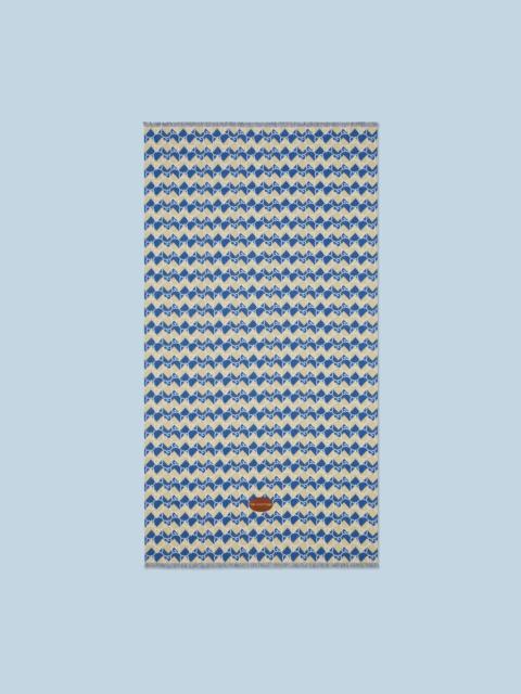 GUCCI GG chevron cotton beach blanket