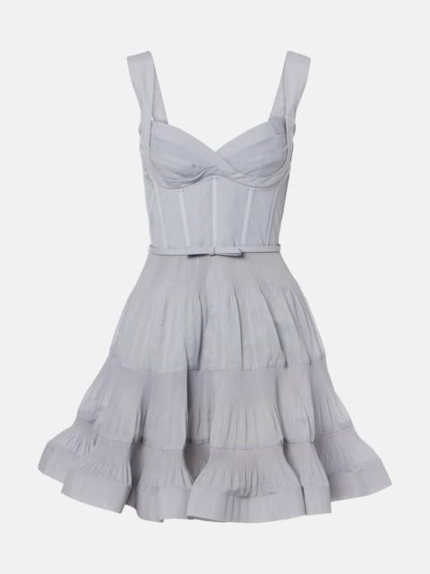 Zimmermann Pleated bustier dress