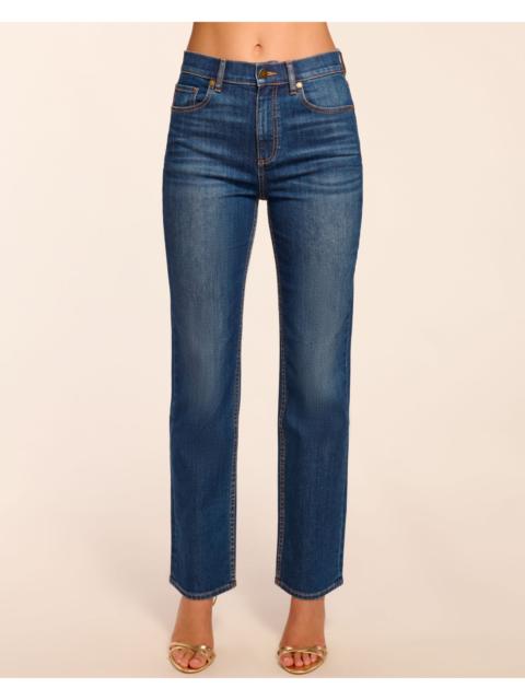 RAMY BROOK Claudia 5-Pocket High-Rise Straight Leg Jean