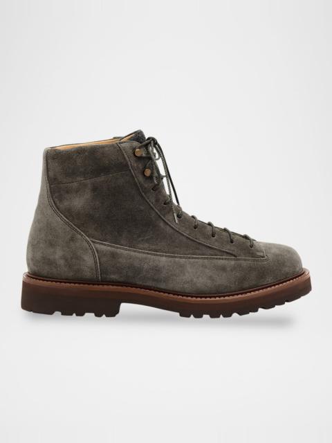 Brunello Cucinelli Men's Suede Urban Hiker Boots