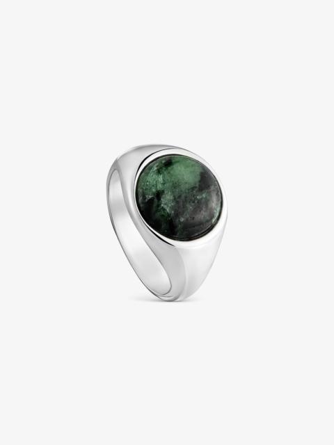 TOUS Silver-plated Ring with zoisite TOUS Gem Power