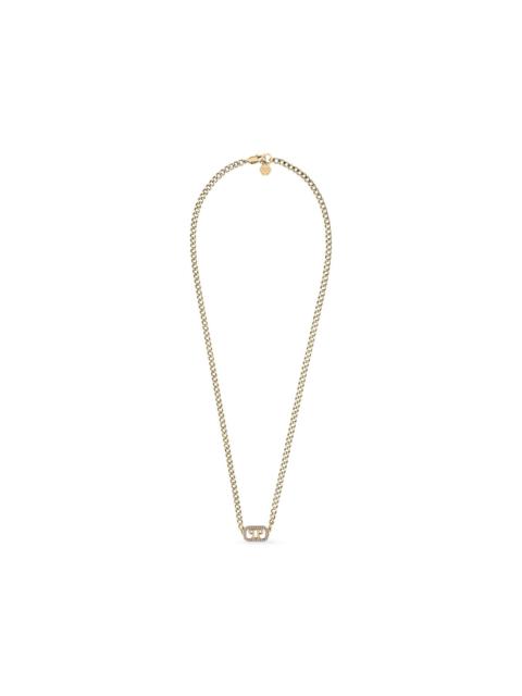 PHILIPP PLEIN crystal lettering necklace