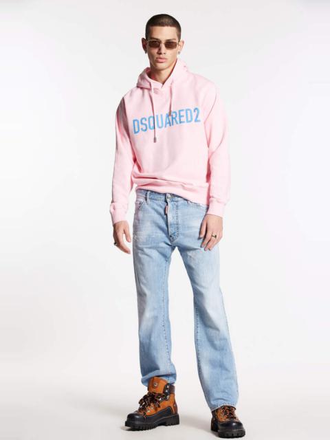 DSQUARED2 BEVERLY HILLS LIGHT WASH FLARE BOOTCUT JEANS
