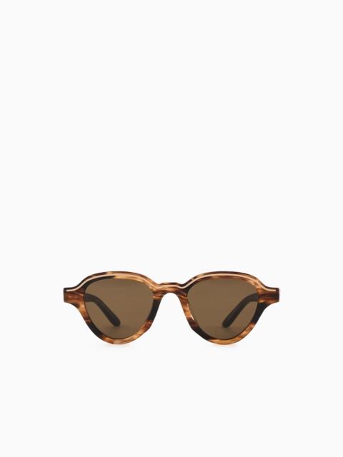 EMPORIO ARMANI MEN’S IRREGULAR-SHAPED SUNGLASSES