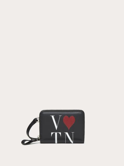 Valentino Valentino Garavani VLoveTN Wallet with Neck Strap