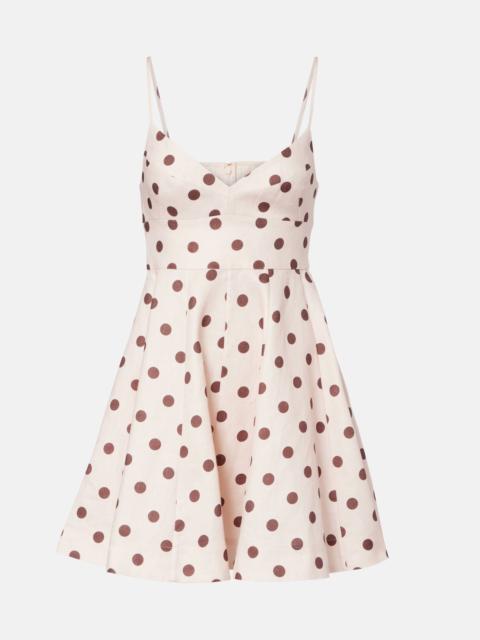 Zimmermann Polka-dot cotton minidress