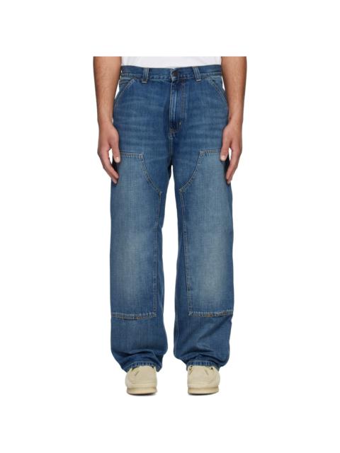 Carhartt WIP Blue OG Double Knee Jeans