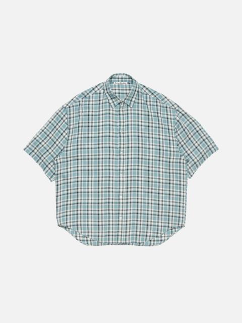 Acne Studios Checked flannel shirt - Turquoise/blue/white