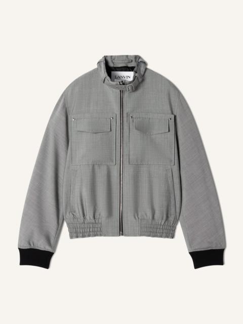 Lanvin BLACK MOHAIR WOOL JACKET